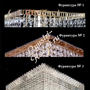 Хрустальная потолочная люстра "Прямоугольник Обтикон Цветной -черный" Хрустальная потолочная люстра "Прямоугольник Обтикон Цветной -черный"
