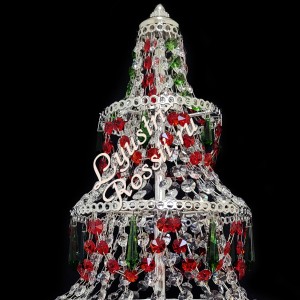 Настольная Хрустальная лампа "Королевская Елка новая -3" Настольная Хрустальная лампа "Королевская Елка новая -3"