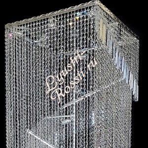 Хрустальная потолочная люстра "Винтаж Квадрат Камила-3" Хрустальная потолочная люстра "Винтаж Квадрат Камила-3"