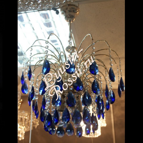 Хрустальная люстра "Каскад 3 лампы Баден Цветной" Хрустальная люстра "Каскад 3 лампы Баден Цветной"
